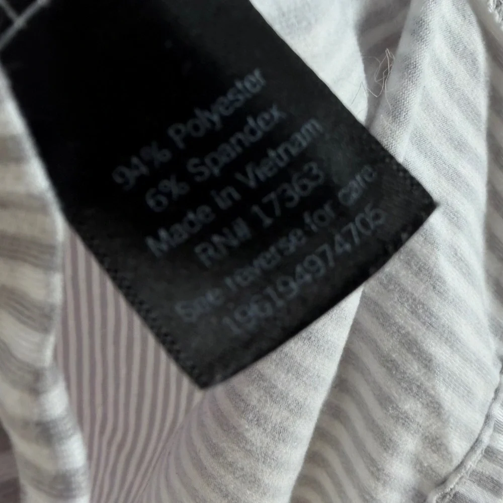 Simply Vera‎ Wang Pajama Set Women Large Purple Grey Striped Colorblock Lounge
